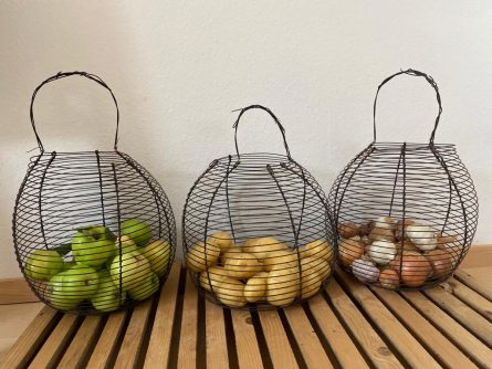 Déco d’automne « corbeilles de produits de saison »